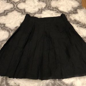 Authentic Burberry Black Pleated Skirt